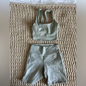 Alo Yoga Matching Set Sage Green